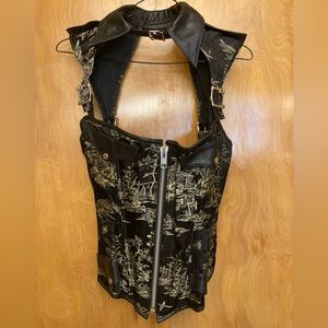 Stormy leather Sargent/Asian style leather corset.